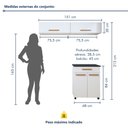 Ver imagem 3 de Lavanderia Modulada 2 Armários Aéreo e Balcão Magé