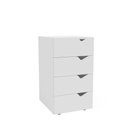 Ver imagem 1 de Gaveteiro Porto 4 Gavetas 40250684 Branco - Politorno