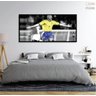 Quadro decorativo Ronaldo Fenômeno 130x60 Moldura Preta 2x2 - 5