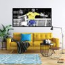 Quadro decorativo Ronaldo Fenômeno 130x60 Moldura Preta 2x2 - 6