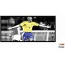 Quadro decorativo Ronaldo Fenômeno 130x60 Moldura Preta 2x2 - 2