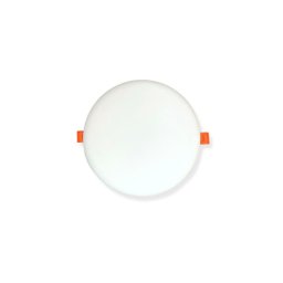 Painel Plafon Redondo Borda Infinita Embutir 24W Luz Branca - 1