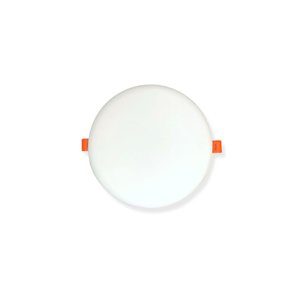 Painel Plafon Redondo Borda Infinita Embutir 24W Luz Branca