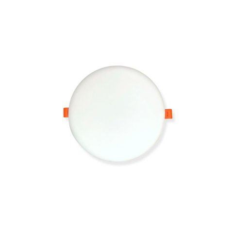 Painel Plafon Redondo Borda Infinita Embutir 24W Luz Branca