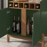 Barzinho Com 2 Portas e Adega Para Sala de Jantar 50522 Verde Oliva Cedro DCASA - 6