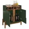 Barzinho Com 2 Portas e Adega Para Sala de Jantar 50522 Verde Oliva Cedro DCASA - 5
