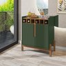 Barzinho Com 2 Portas e Adega Para Sala de Jantar 50522 Verde Oliva Cedro DCASA - 8
