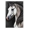 Quadro Decorativo Cavalo Sala Quarto Moldura Cx Alta 100x66 Titulos Moldura Branca - 1