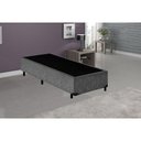 Ver imagem 3 de Cama Box Solteiro NK Camas Suede Cinza 40x78x188
