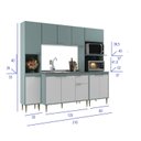 Ver imagem 3 de Cozinha Armário Modulado 4 Peças 213 Cm Jade