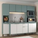 Ver imagem 1 de Cozinha Armário Modulado 4 Peças 213 Cm Jade