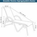 Ver imagem 2 de Espreguiçadeira Chaise Búzios Rivatti em Aluminio Amêndoa com Tela Mesh Bege