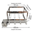 Ver imagem 2 de Kit Gira Grill 4 Espeto Inox Direito