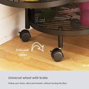 Ver imagem 4 de Carrinho Organizador de Cozinha 5 Níveis Dobrável com Rodas:branco