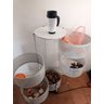 Carrinho Organizador de Cozinha 5 Níveis Dobrável com Rodas:branco - 6