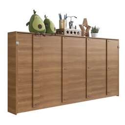 Cama Articulável Solteiro Phoenix Horizontal para Parede Nogal Cs090 Art In Móveis - 4