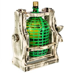 Suporte para Garrafão de Vinho em Madeira Maciça - Rústico - Sistema Serve Fácil - 3
