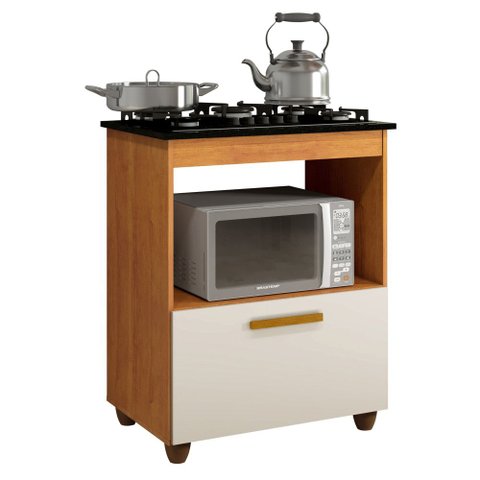 Balcão para Cooktop 1 Porta 1 Nicho Salvia
