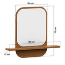 Ver imagem 3 de Moldura Espelho de Parede Madeira Maciça Modena