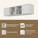 Ver imagem 5 de Nicho Aéreo 2 Portas 1 Prateleira Yara Yescasa