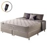 Cama Box King+ Colchão Mola Ensacada Magnético Massageador Cinza - 9