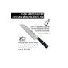 Faca Santoku Preta Granton Edge Chef Mundial 8809-7ge 17,8cm - 2