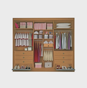Ver imagem 4 de Guarda Roupa Athos 6 Portas Ripado 100% MDF D`Doro Móveis