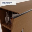 Ver imagem 5 de Bar Aparador Vértice - Cor: Amêndoa - Metal: Titanium