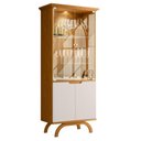 Ver imagem 2 de Cristaleira Vicenza com Aparador Buffet Berlim Ype Off White – New Ceval