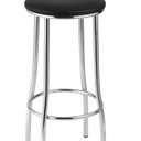 Ver imagem 3 de Conjunto Sala de Jantar Mesa com 2 Banquetas Luna Cromado/Preto