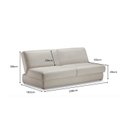 Ver imagem 4 de Sofá Cama Easy 3 lugares 208cm com Baú e tecido Linho Bege 1429