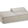 Sofá Cama Easy 3 lugares 208cm com Baú e tecido Linho Bege 1429 - 8