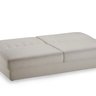 Sofá Cama Easy 3 lugares 208cm com Baú e tecido Linho Bege 1429 - 7