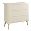 Ver imagem 4 de Dormitório Theo 2 Portas e Mesa de Canto Areia Fosco com Pés Madeira Natural Reller Móveis Areia