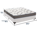 Ver imagem 3 de Cama Box Branco e Colchão Light Espuma D33 Casal Ortobom