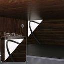 Ver imagem 2 de Rack para Sala 85 Polegadas Madeira Maciça 220 cm Minimalista Cor Imbuia Adamo Idimex