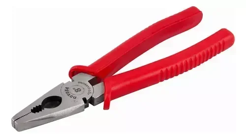 Alicate Universal Ac 8" / Aço Carbono / Vermelho - 1