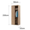 Ver imagem 2 de Módulo para Closet sem Porta Canto Reto