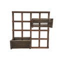Ver imagem 2 de 1 Treliça 70x70 + 2 Cachepô 36x18 Jardim Vertical Eucalipto