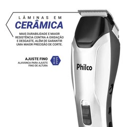 Cortador de Cabelos Philco com 9 Acessorios e 4 Pentes 220v - 5