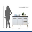 Ver imagem 6 de Lavanderia Modulada Balcão 2 Portas 3 Gavetas Petrópolis