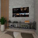 Ver imagem 1 de Nicho Estilo Industrial Prateleira Sala Prateleira de Parede Suporte para Prateleira Industrial Supo