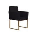Ver imagem 3 de Conjunto 02 Poltronas para Recepção e Sala Klara Suede Preto