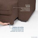 Ver mais imagens de Sofá de Canto Retrátil Chaise Lado Esquerdo 4 Lugares Nest CabeCasa MadeiraOriginals Marrom
