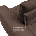 Ver imagem 7 de Sofá de Canto Retrátil Chaise Lado Esquerdo 4 Lugares Nest CabeCasa MadeiraOriginals Marrom