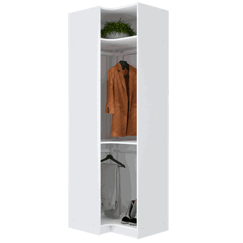 ARMÁRIO DE CANTO PARA CLOSET A 2,15 M454.B (CASA, LOJA) MUNDI MOVEIS