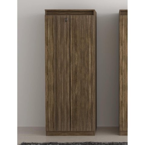 Armário com 2 Portas e 3 Prateleiras - Nogal