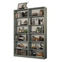 Ver imagem 2 de Kit Madesa com 2 Estantes Livreiro 6908 Cinza Cor:Cinza