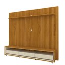 Ver imagem 2 de Rack com Painel Ripado para Tv até 90 Polegadas 3 Gavetas com Rodízios Requinte/nobre Clean 100% MDF