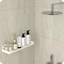 Ver imagem 2 de Porta Shampoo com Ventosa Suporte Banheiro Branco Elg